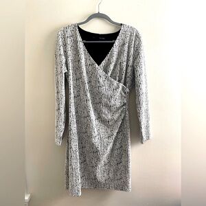 Women’s Large Harve Benard Black and White Dress